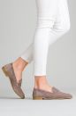 Kadın Deri Loafer Ayakkabı VIZON SUET NHR2423411